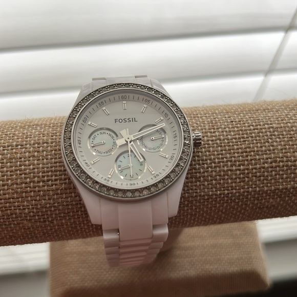 Fossil Stella Day Watch Women Silver Tone - Picture 2 of 7